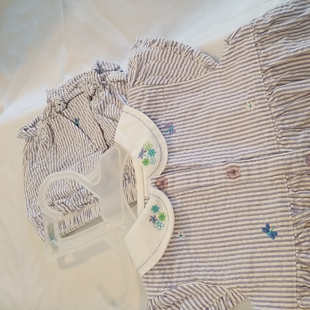 Purple plaid baby dress - Picture 9 of 10